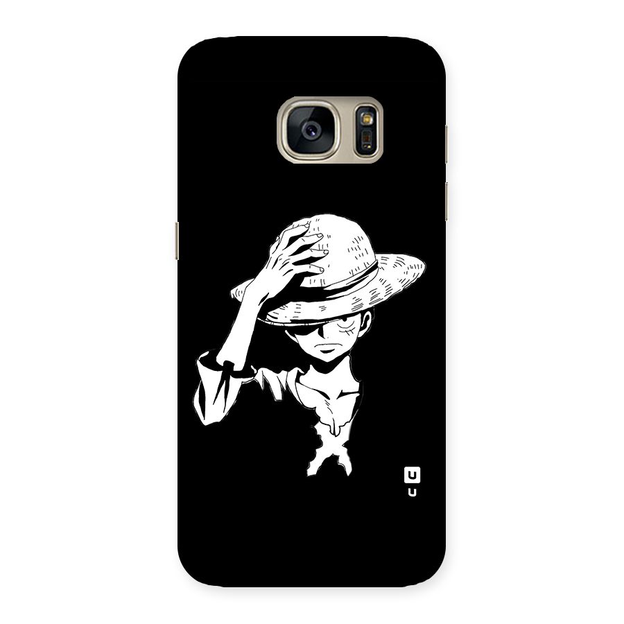 Anime One Piece Luffy Silhouette Back Case for Galaxy S7