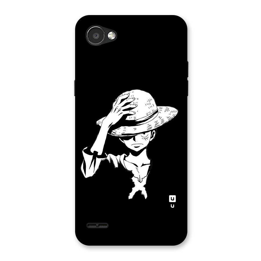 Anime One Piece Luffy Silhouette Back Case for LG Q6