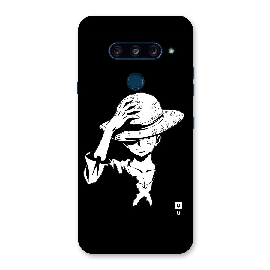 Anime One Piece Luffy Silhouette Back Case for LG  V40 ThinQ