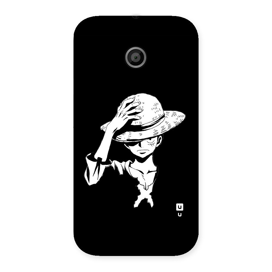 Anime One Piece Luffy Silhouette Back Case for Moto E