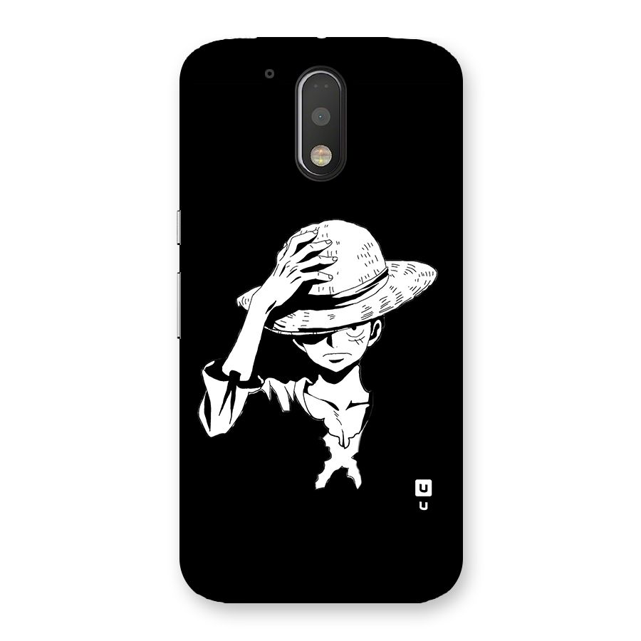 Anime One Piece Luffy Silhouette Back Case for Moto G4 Plus