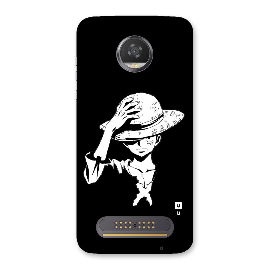 Anime One Piece Luffy Silhouette Back Case for Moto Z2 Play