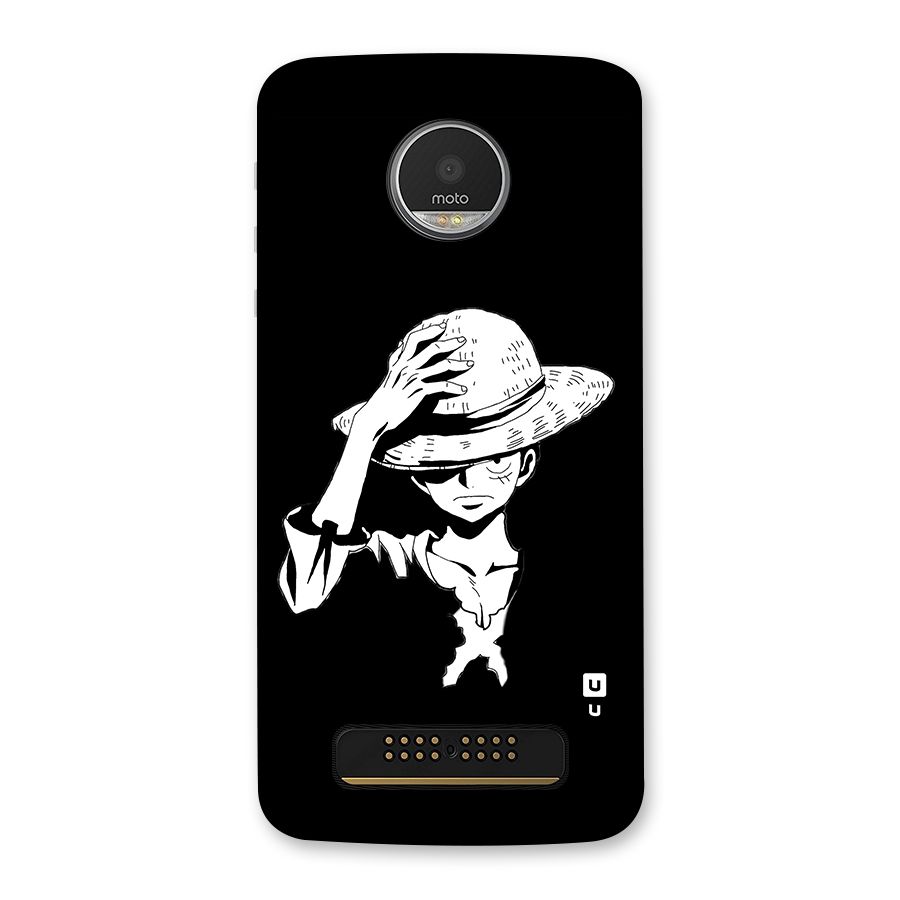 Anime One Piece Luffy Silhouette Back Case for Moto Z Play