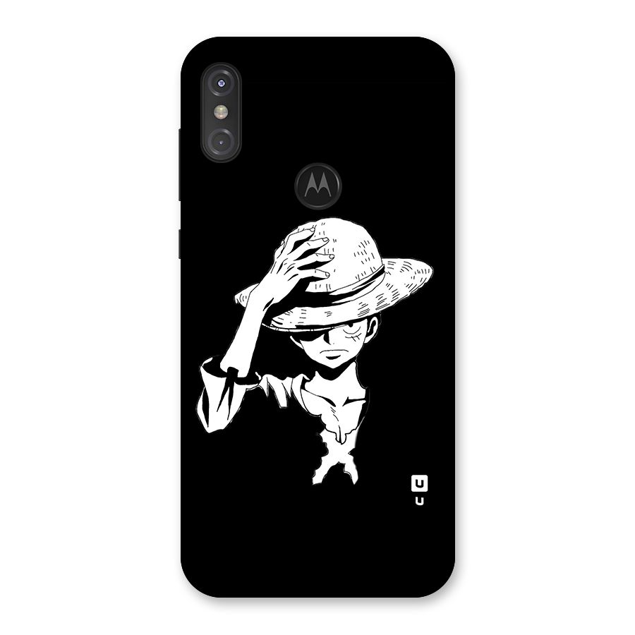 Anime One Piece Luffy Silhouette Back Case for Motorola One Power