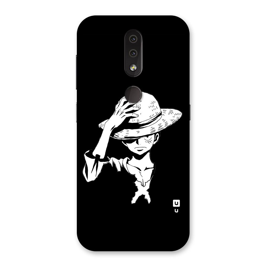 Anime One Piece Luffy Silhouette Back Case for Nokia 4.2