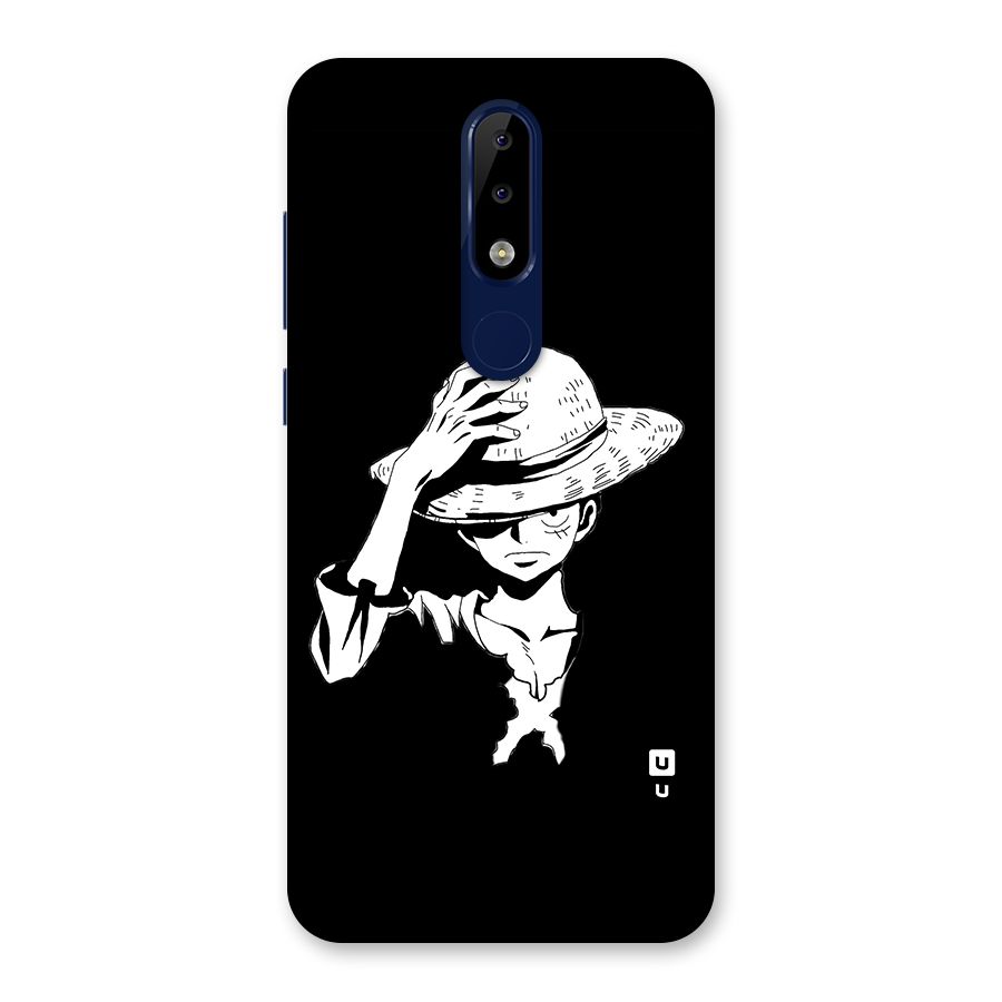 Anime One Piece Luffy Silhouette Back Case for Nokia 5.1 Plus
