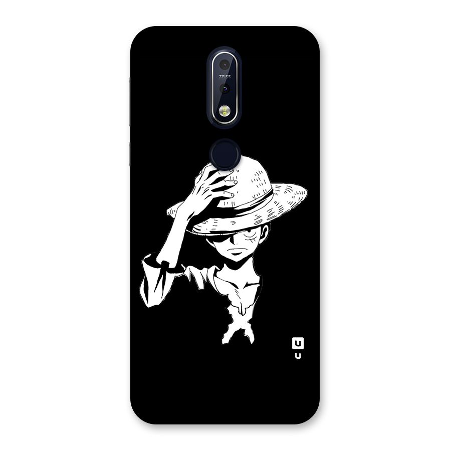 Anime One Piece Luffy Silhouette Back Case for Nokia 7.1