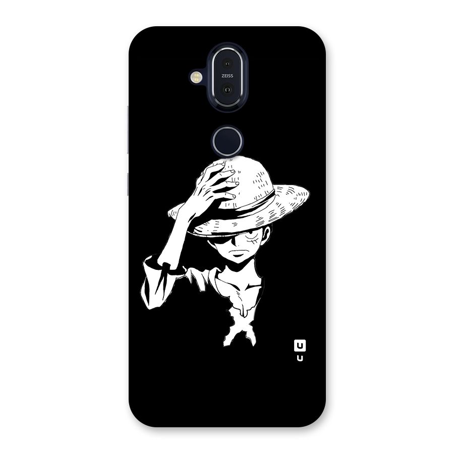 Anime One Piece Luffy Silhouette Back Case for Nokia 8.1