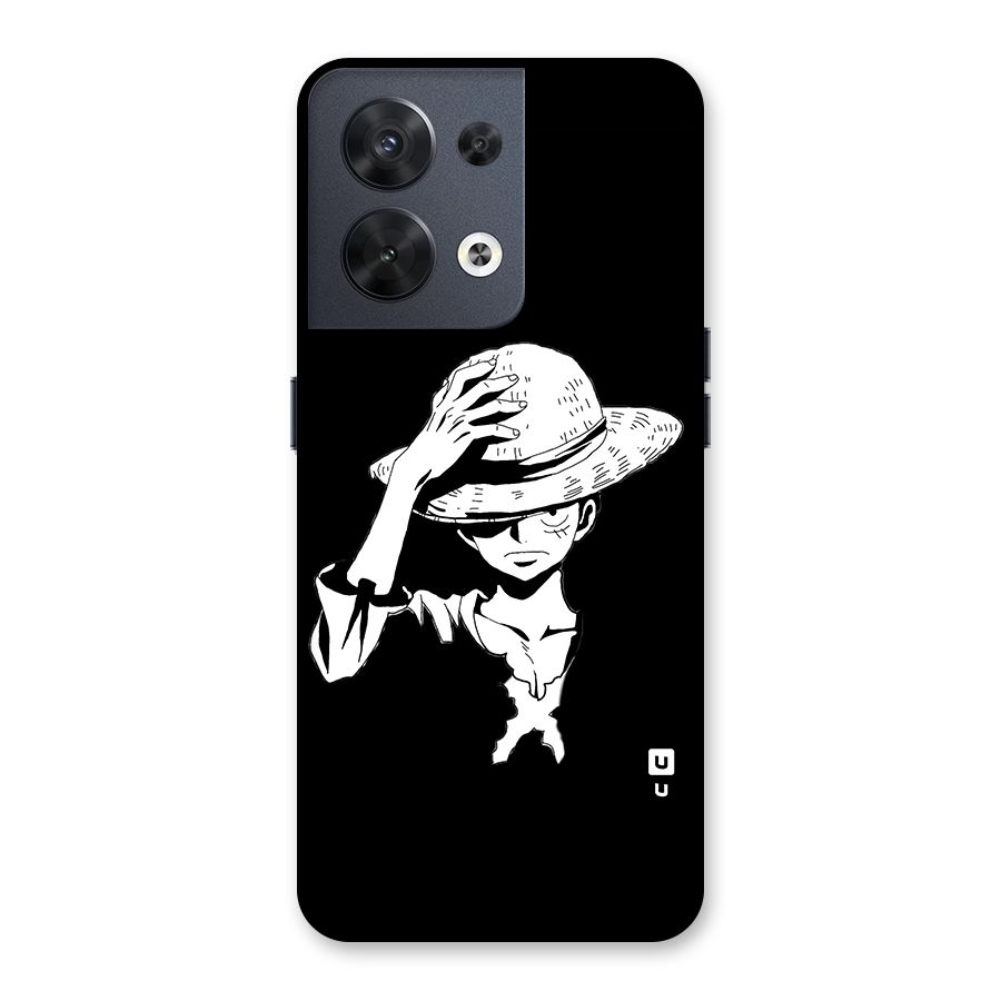 Anime One Piece Luffy Silhouette Back Case for Oppo Reno8 5G