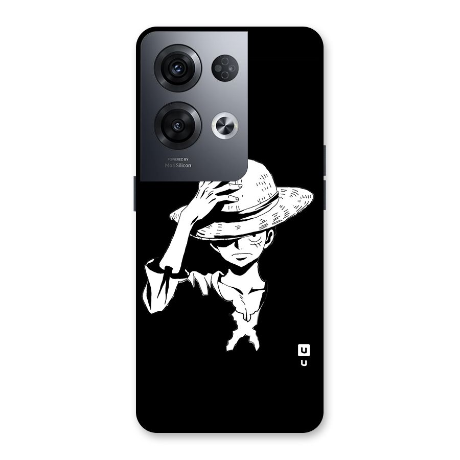 Anime One Piece Luffy Silhouette Back Case for Oppo Reno8 Pro 5G