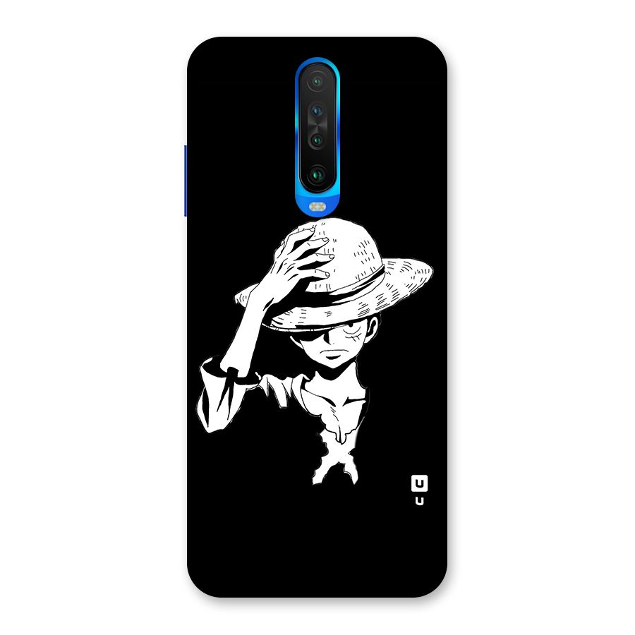 Anime One Piece Luffy Silhouette Back Case for Poco X2
