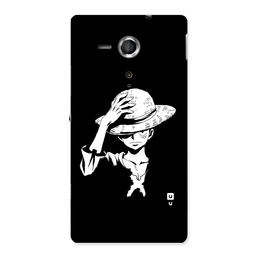Anime One Piece Luffy Silhouette Back Case for Xperia Sp