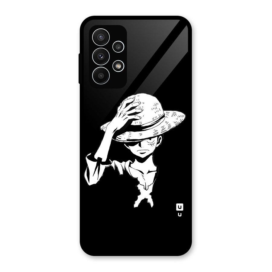 Anime One Piece Luffy Silhouette Glass Back Case for Galaxy A23
