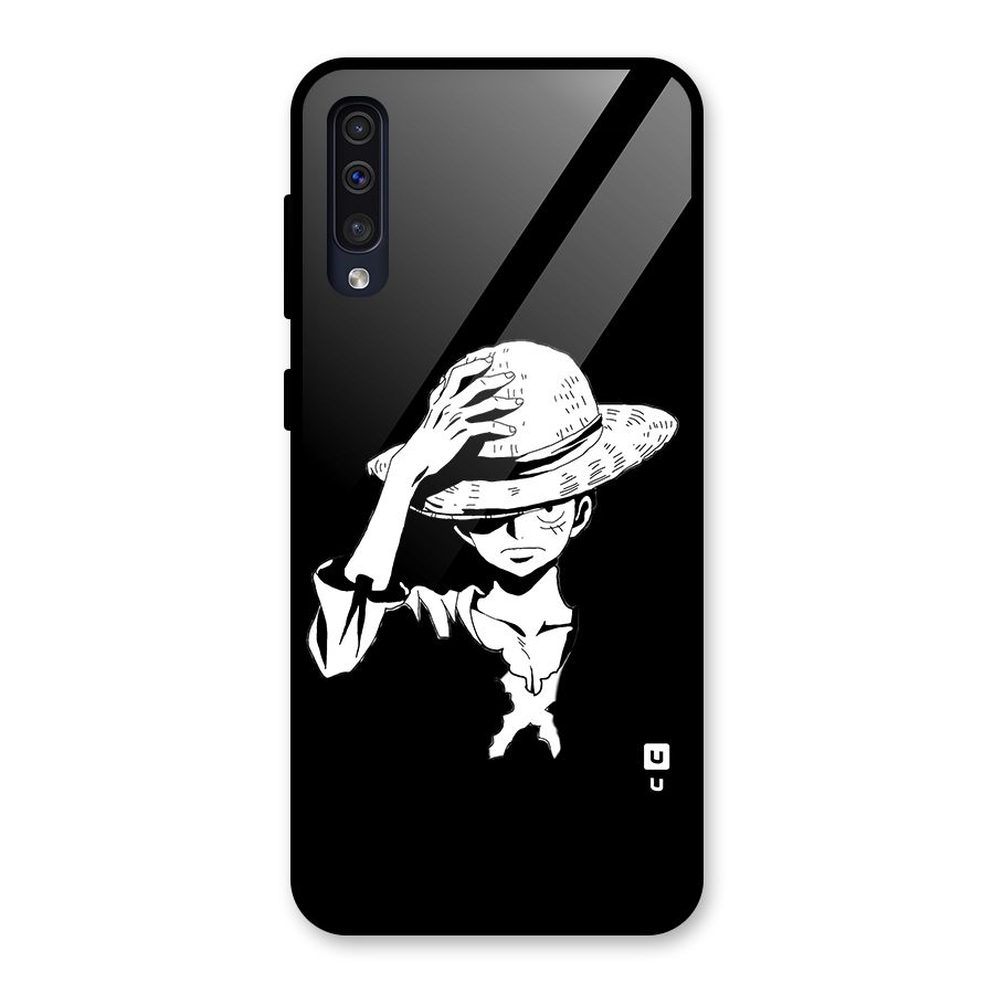 Anime One Piece Luffy Silhouette Glass Back Case for Galaxy A50s