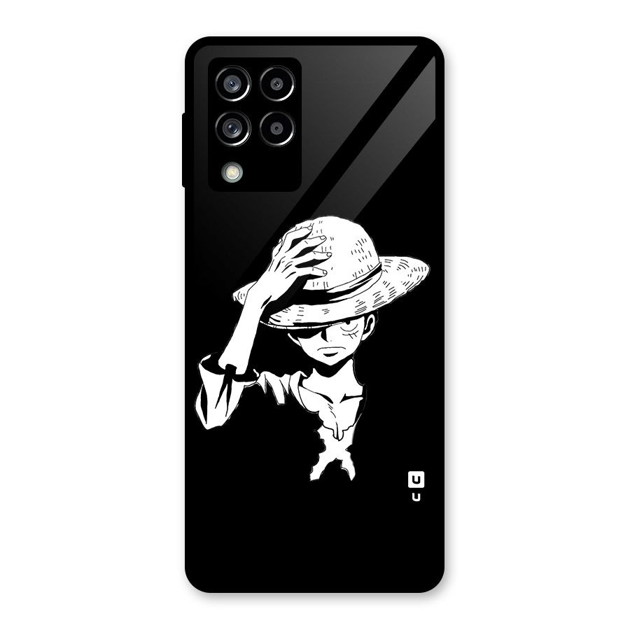 Anime One Piece Luffy Silhouette Glass Back Case for Galaxy M53 5G