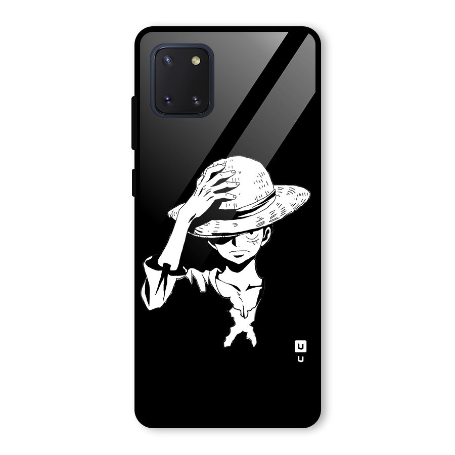 Anime One Piece Luffy Silhouette Glass Back Case for Galaxy Note 10 Lite