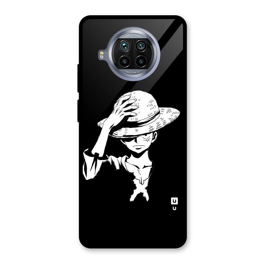 Anime One Piece Luffy Silhouette Glass Back Case for Mi 10i