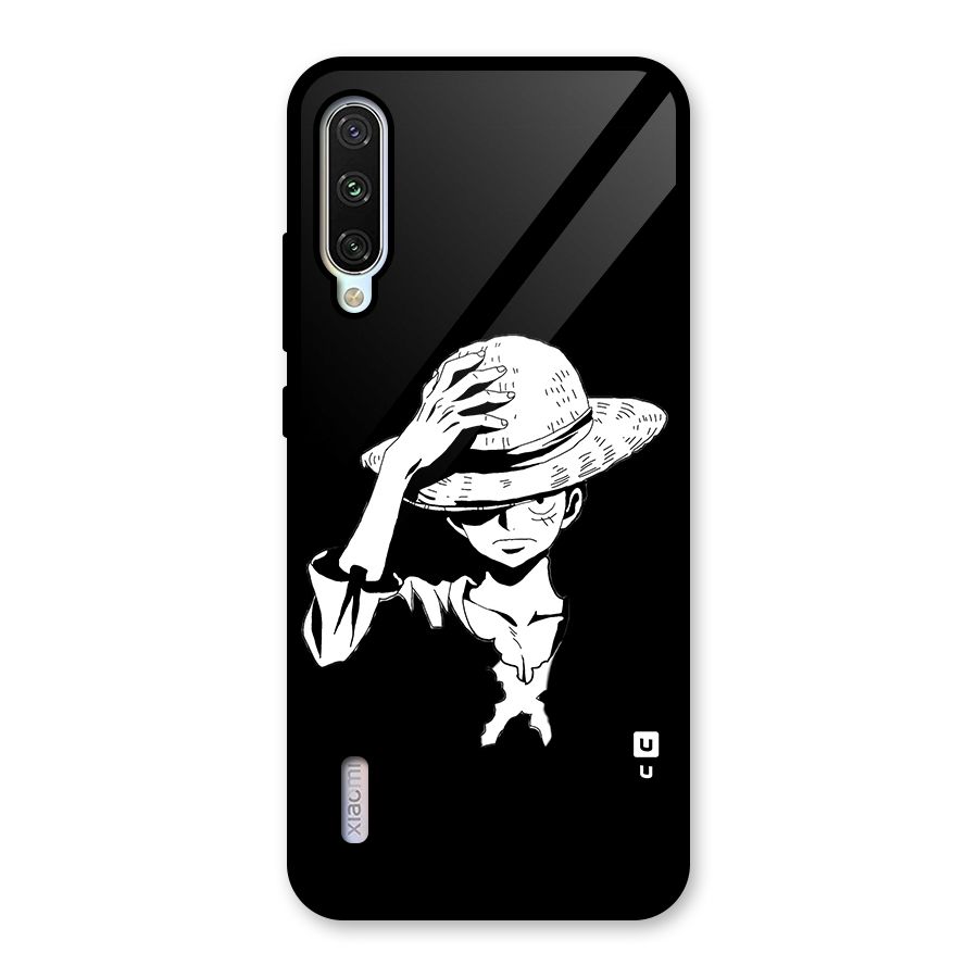 Anime One Piece Luffy Silhouette Glass Back Case for Mi A3