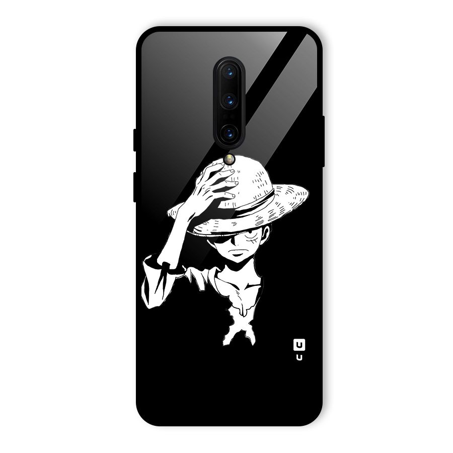 Anime One Piece Luffy Silhouette Glass Back Case for OnePlus 7 Pro