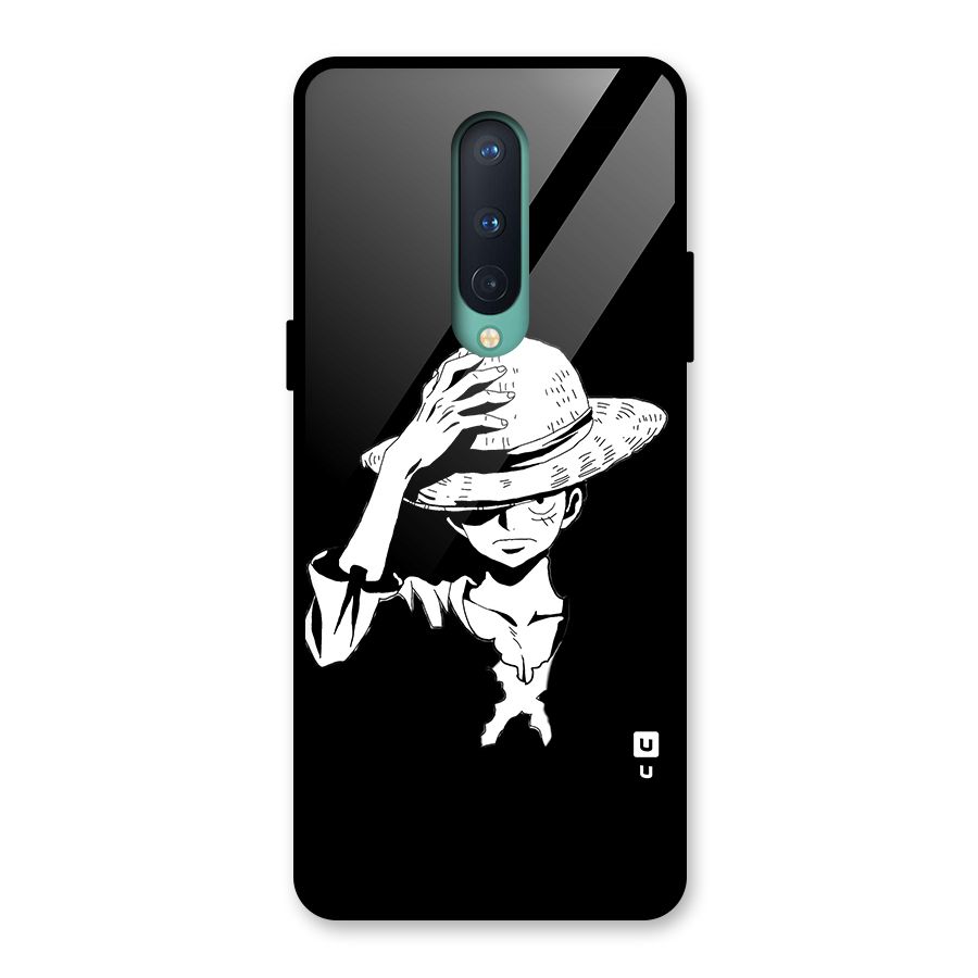 Anime One Piece Luffy Silhouette Glass Back Case for OnePlus 8
