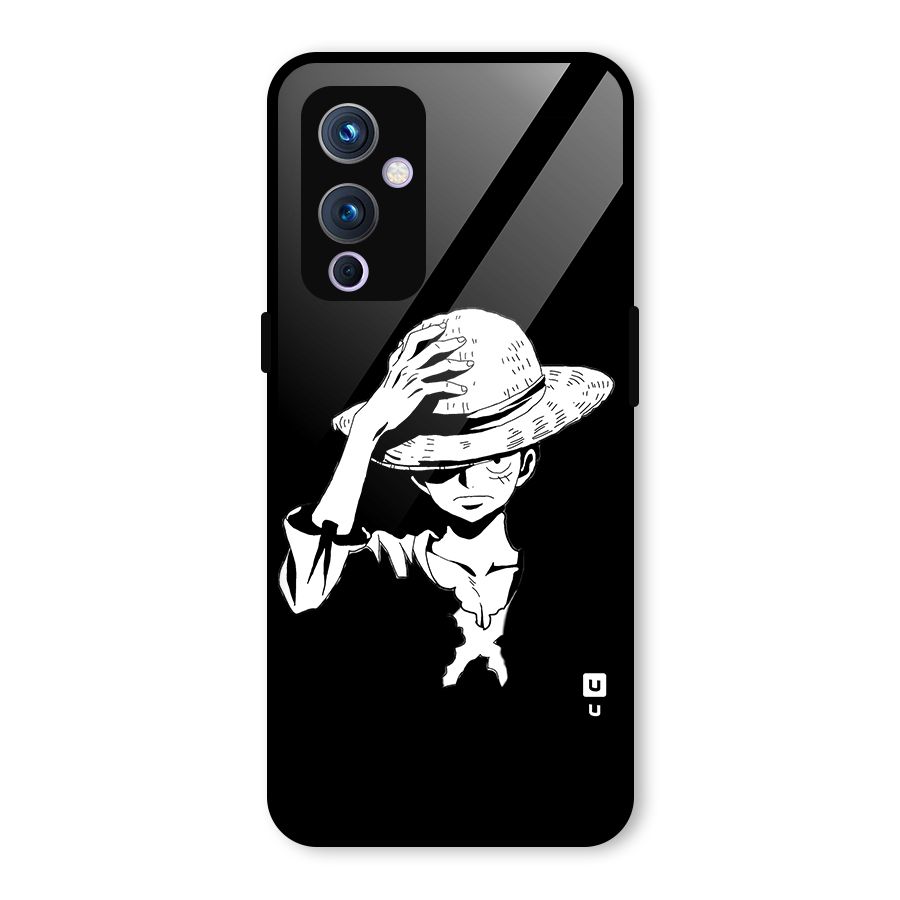 Anime One Piece Luffy Silhouette Glass Back Case for OnePlus 9