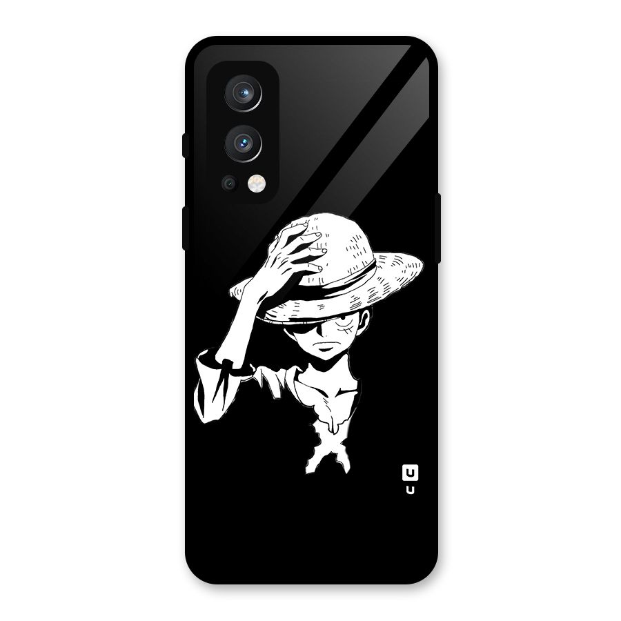 Anime One Piece Luffy Silhouette Glass Back Case for OnePlus Nord 2 5G