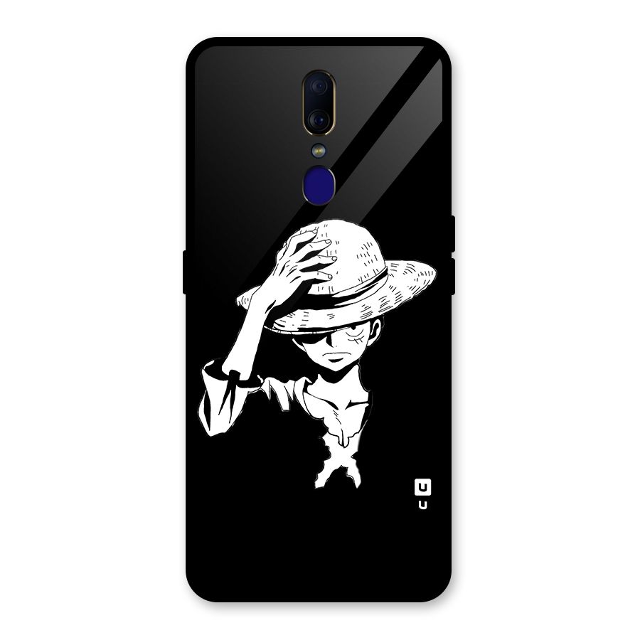 Anime One Piece Luffy Silhouette Glass Back Case for Oppo F11