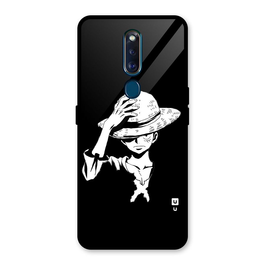 Anime One Piece Luffy Silhouette Glass Back Case for Oppo F11 Pro