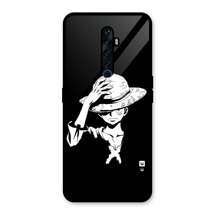 Anime One Piece Luffy Silhouette Glass Back Case for Oppo Reno2 Z