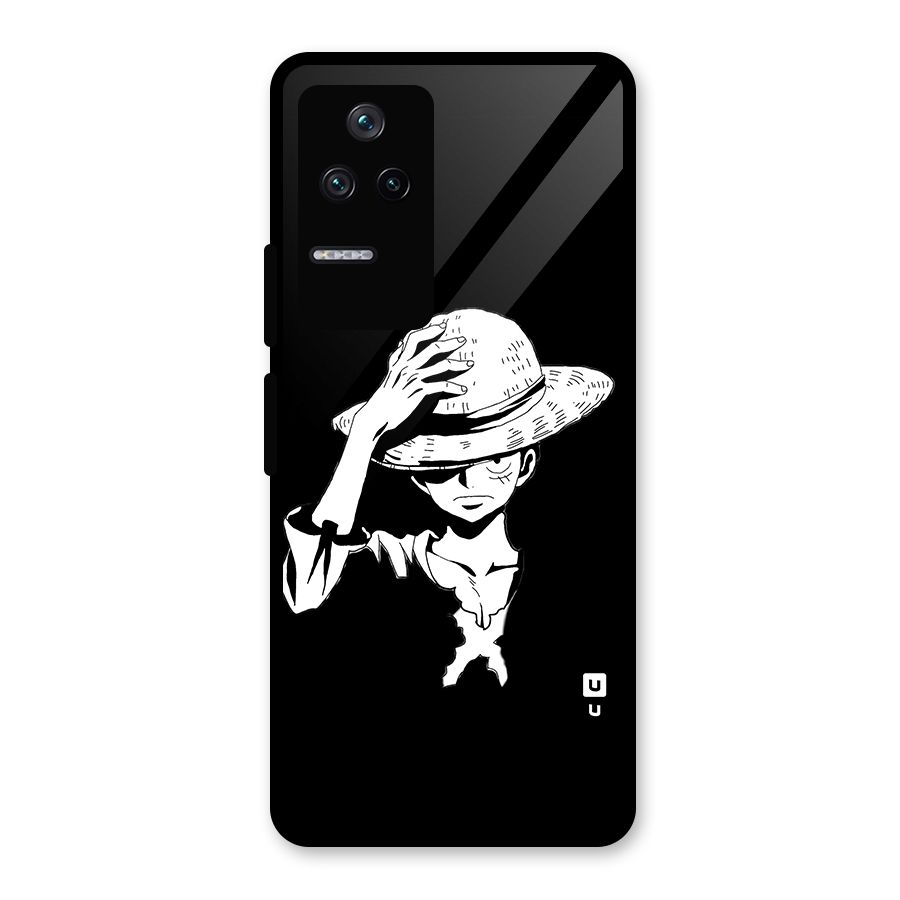 Anime One Piece Luffy Silhouette Glass Back Case for Poco F4 5G