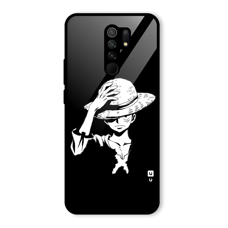 Anime One Piece Luffy Silhouette Glass Back Case for Poco M2