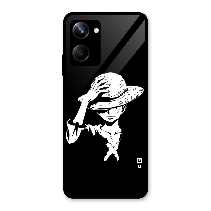 Anime One Piece Luffy Silhouette Glass Back Case for Realme 10 Pro