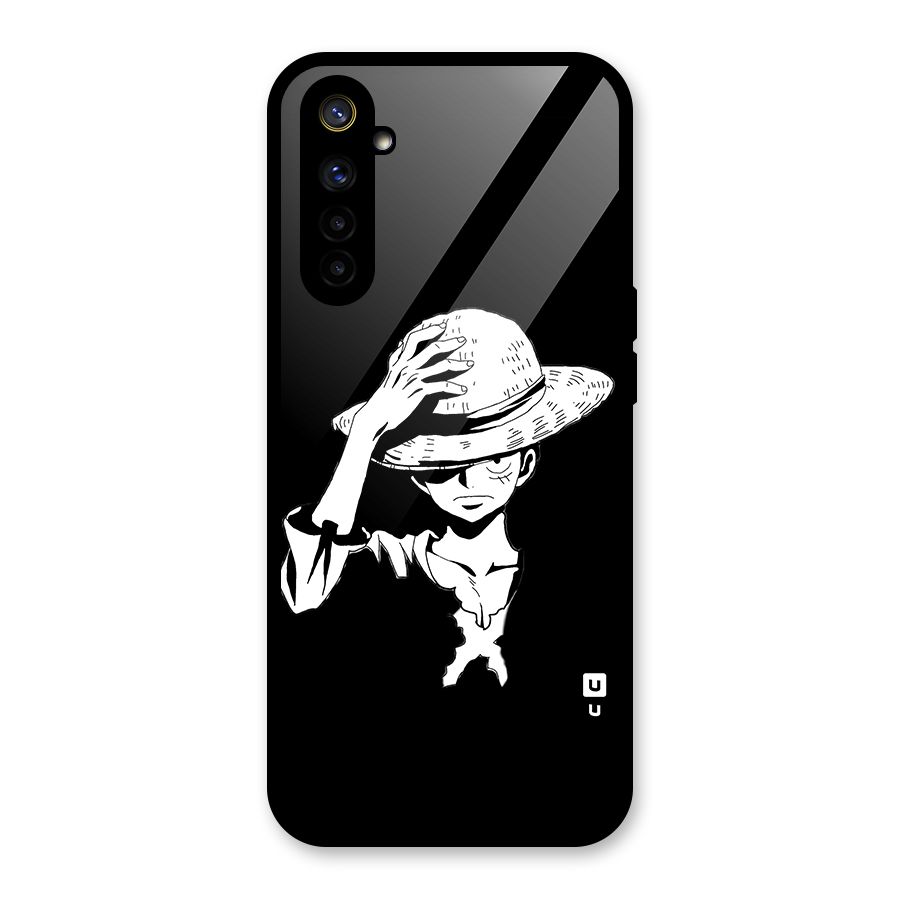 Anime One Piece Luffy Silhouette Glass Back Case for Realme 6