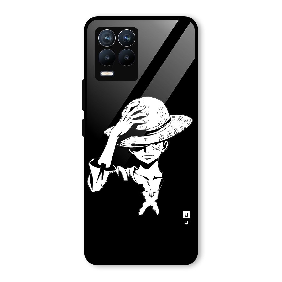 Anime One Piece Luffy Silhouette Glass Back Case for Realme 8