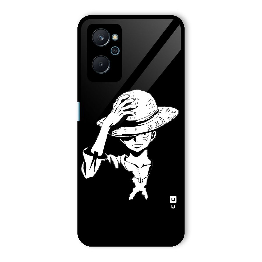 Anime One Piece Luffy Silhouette Glass Back Case for Realme 9i
