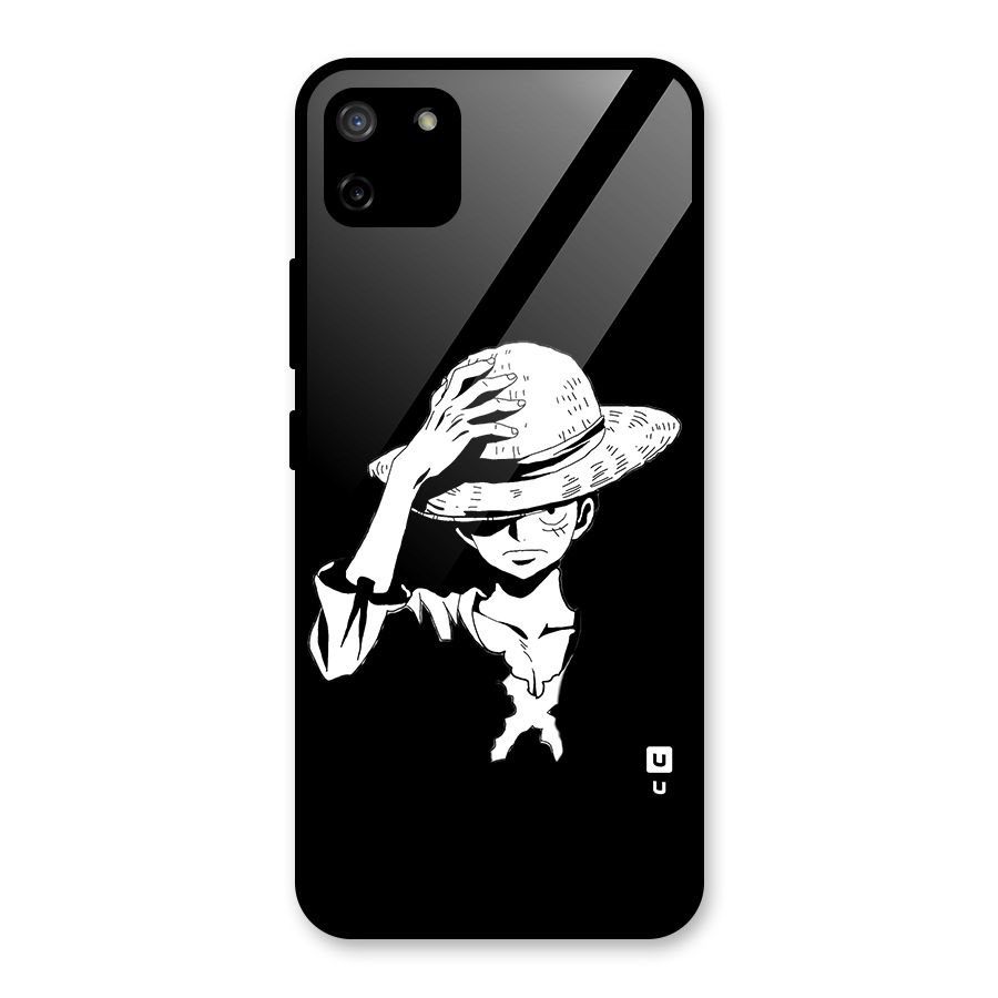 Anime One Piece Luffy Silhouette Glass Back Case for Realme C11