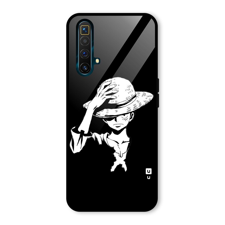 Anime One Piece Luffy Silhouette Glass Back Case for Realme X3