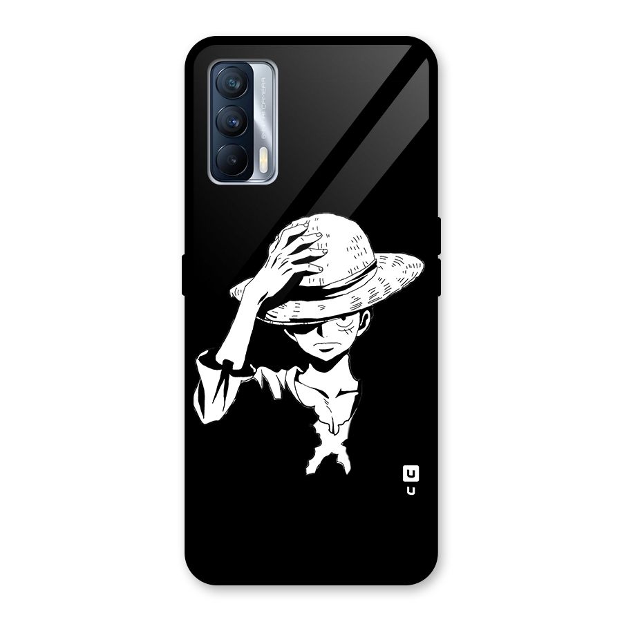 Anime One Piece Luffy Silhouette Glass Back Case for Realme X7