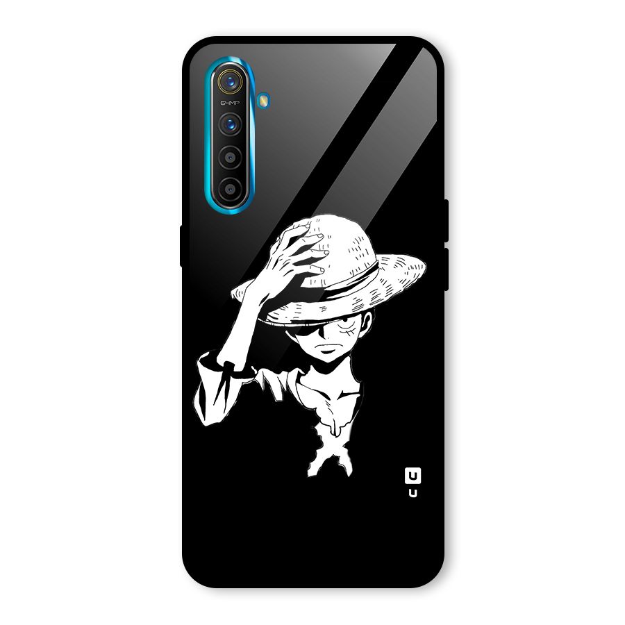 Anime One Piece Luffy Silhouette Glass Back Case for Realme XT
