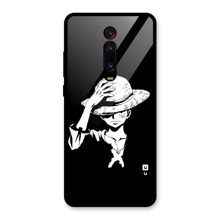 Anime One Piece Luffy Silhouette Glass Back Case for Redmi K20