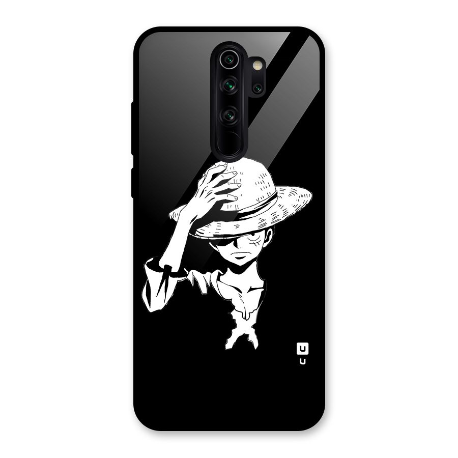 Anime One Piece Luffy Silhouette Glass Back Case for Redmi Note 8 Pro