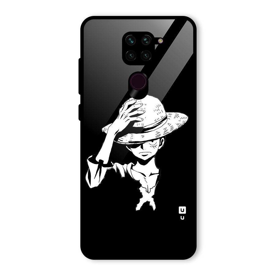 Anime One Piece Luffy Silhouette Glass Back Case for Redmi Note 9