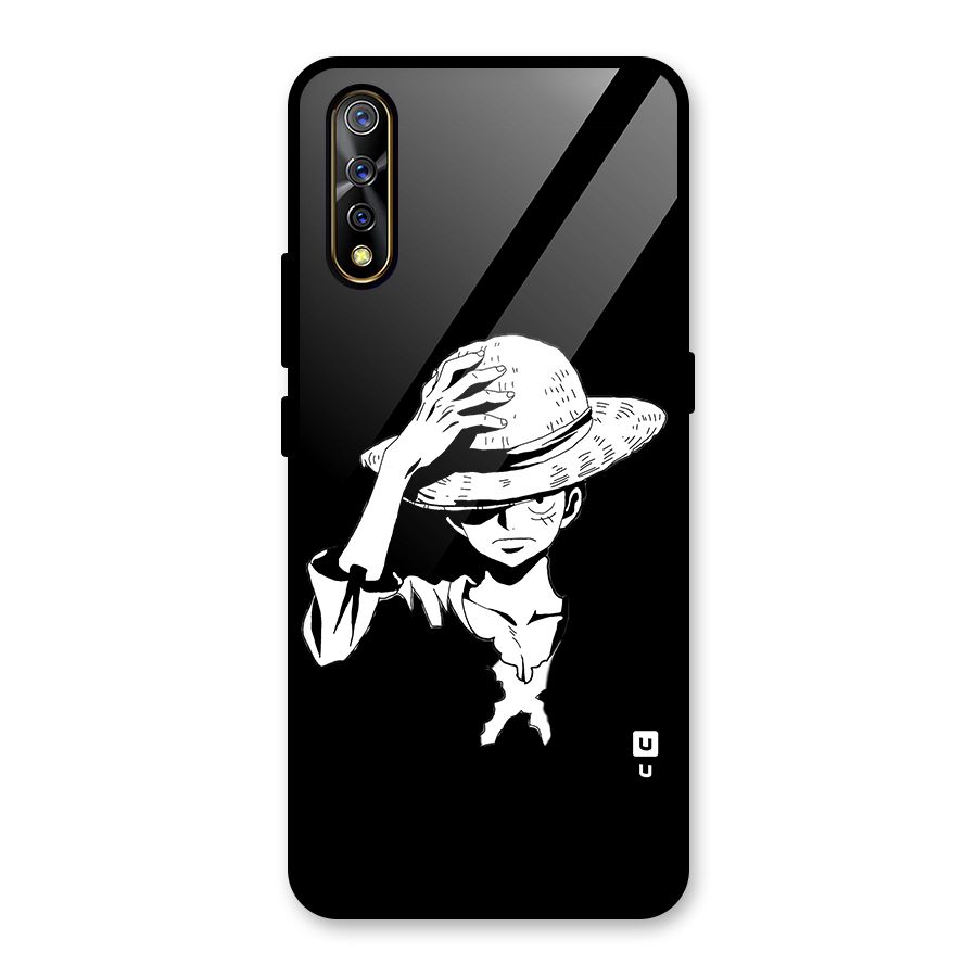 Anime One Piece Luffy Silhouette Glass Back Case for Vivo S1