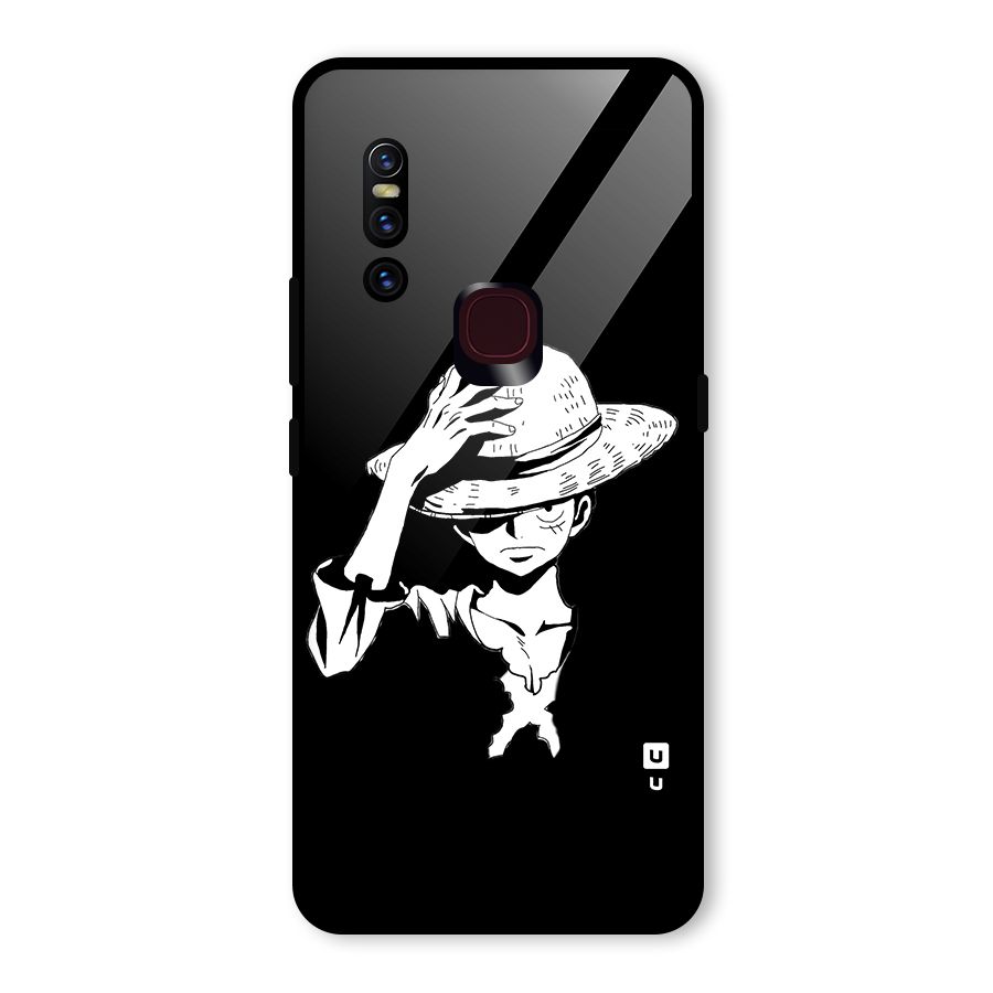 Anime One Piece Luffy Silhouette Glass Back Case for Vivo V15