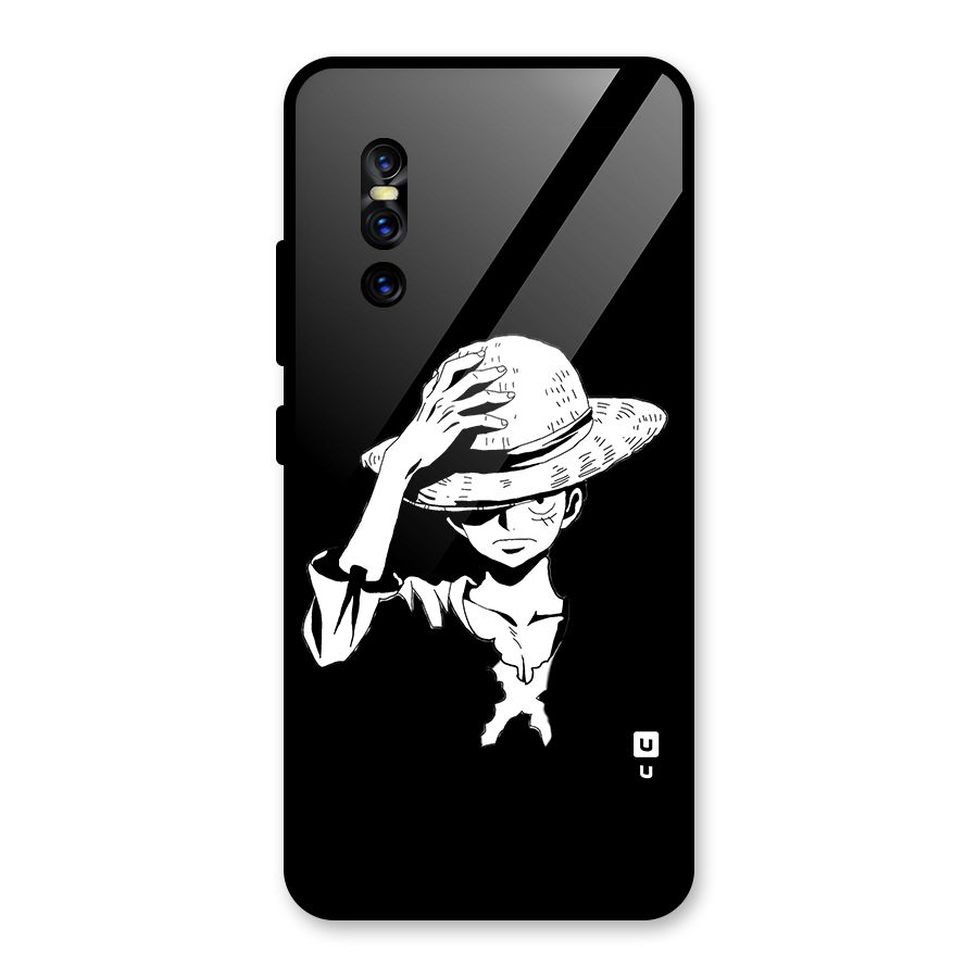 Anime One Piece Luffy Silhouette Glass Back Case for Vivo V15 Pro