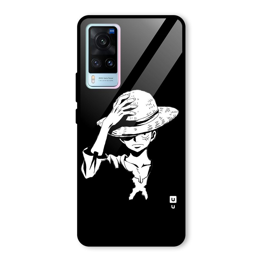 Anime One Piece Luffy Silhouette Glass Back Case for Vivo X60