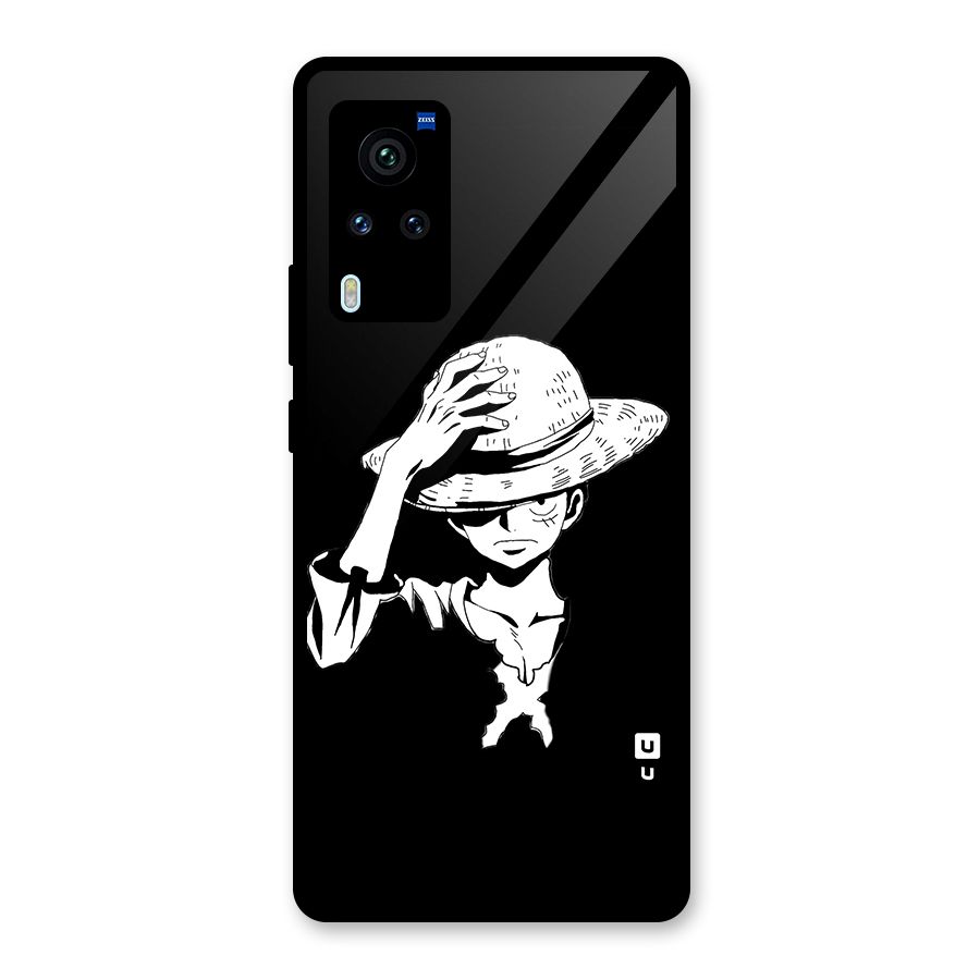 Anime One Piece Luffy Silhouette Glass Back Case for Vivo X60 Pro