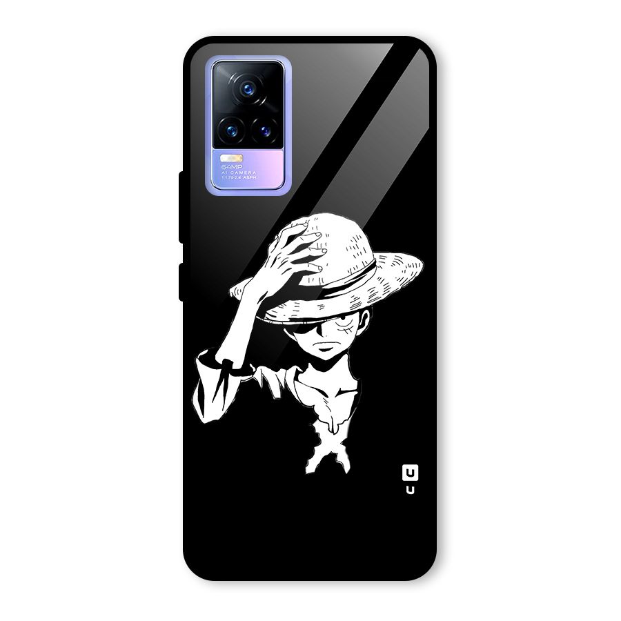 Anime One Piece Luffy Silhouette Glass Back Case for Vivo Y73