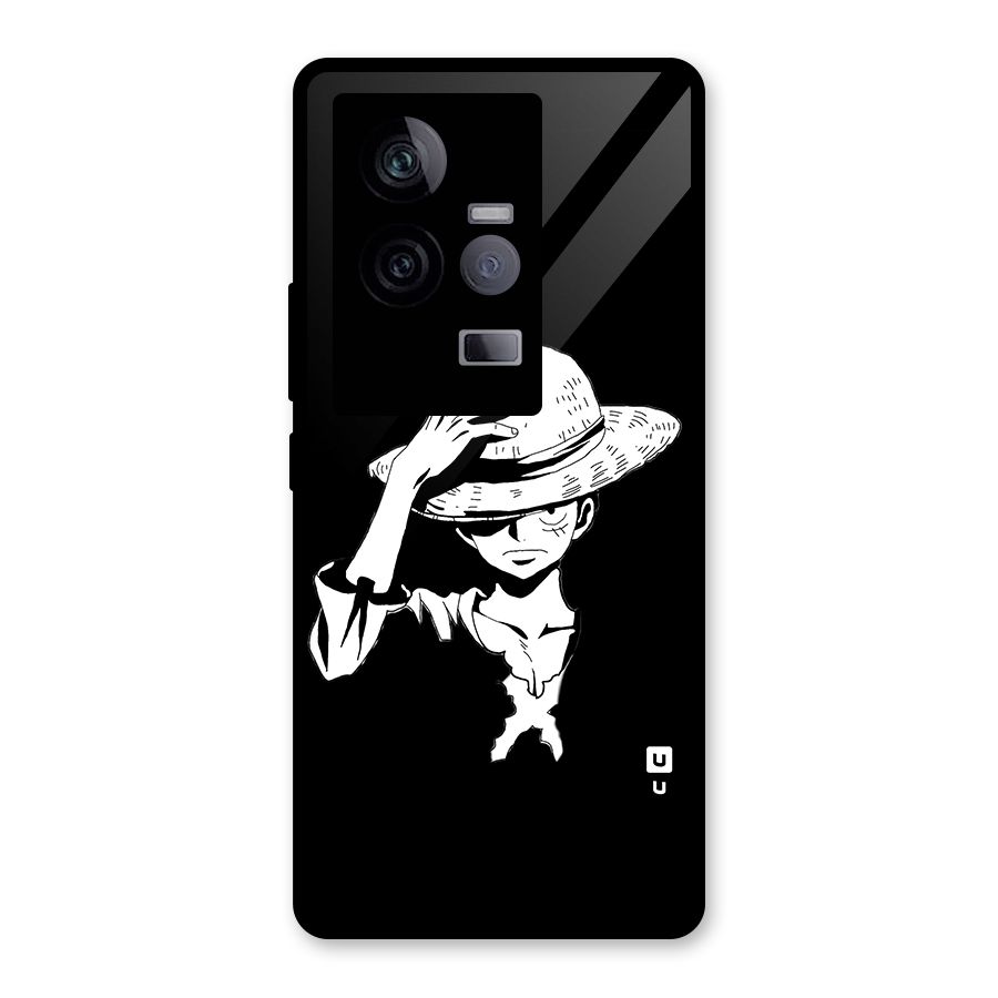 Anime One Piece Luffy Silhouette Glass Back Case for Vivo iQOO 11 5G