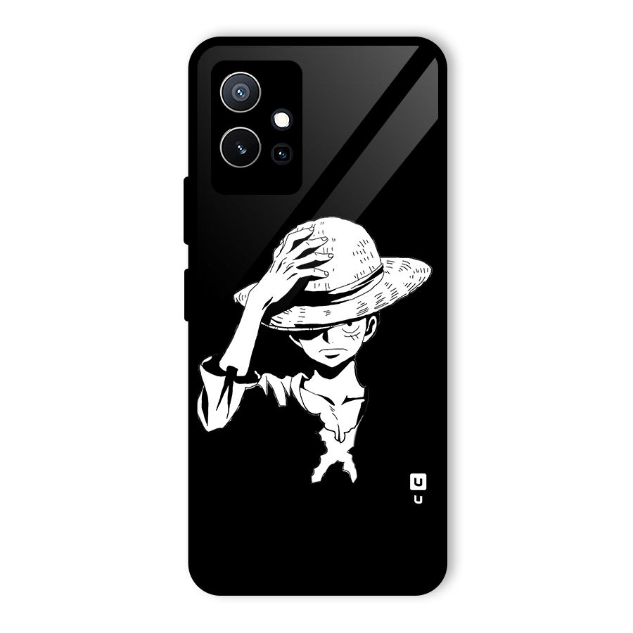 Anime One Piece Luffy Silhouette Glass Back Case for Vivo iQOO Z6